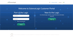 Desktop Screenshot of portal.sciencelogic.com