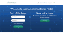 Tablet Screenshot of portal.sciencelogic.com
